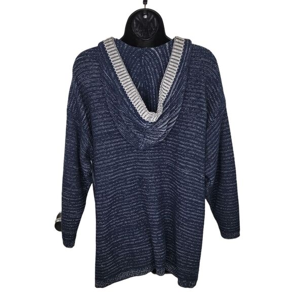 Chaps Women's Marled Hooded poncho Sweater size 1X - Picture 6 of 8